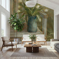 Tulip Bouquet on Bench Mural Wallpaper - room preview 05