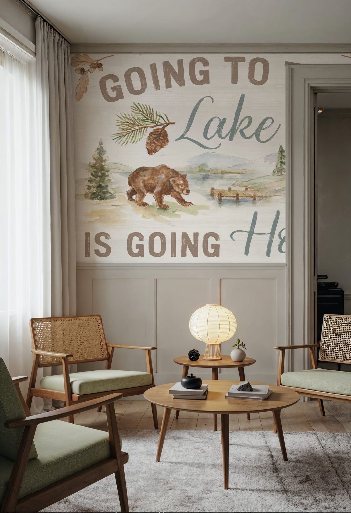 Lake Retreat VII Mural Wallpaper - room preview 05