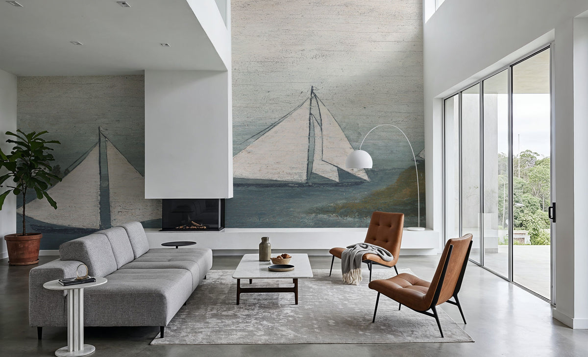 Sailing Ships II Mural Wallpaper - room preview 05