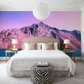 Pink Mountain Mural Wallpaper - room preview 05