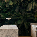 Wall of Leaves Mural Wallpaper - room preview 05