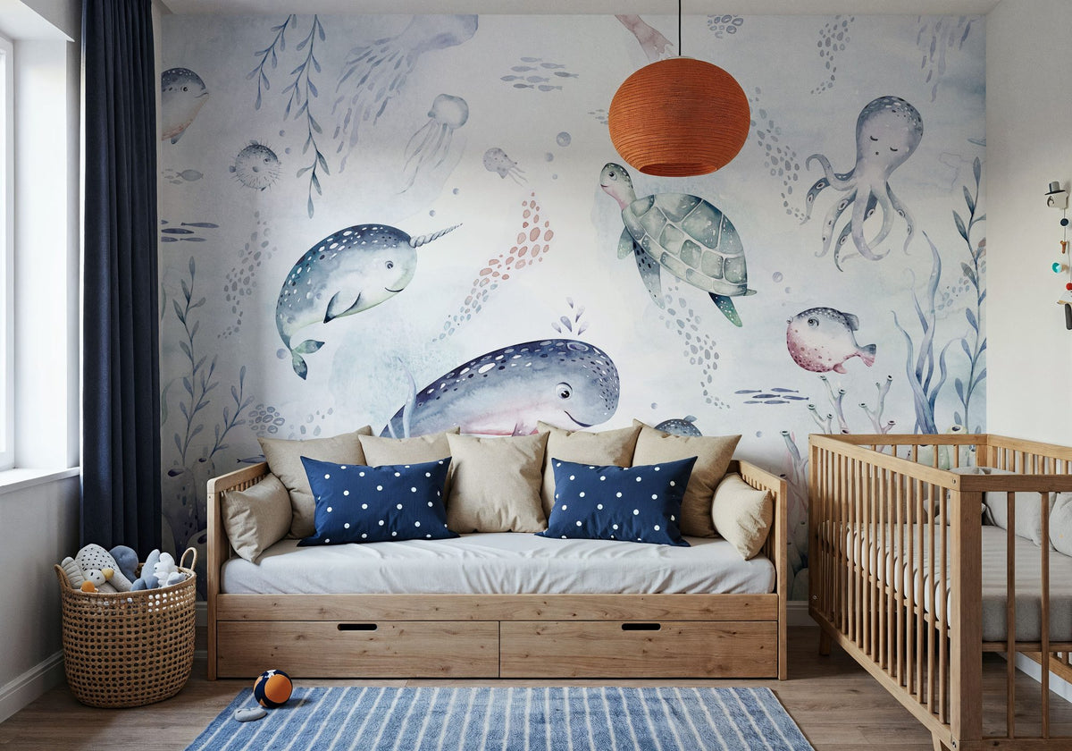 Baby Ocean Mural Wallpaper - room preview 05