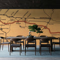Greetings From California Map Mural Wallpaper - room preview 05