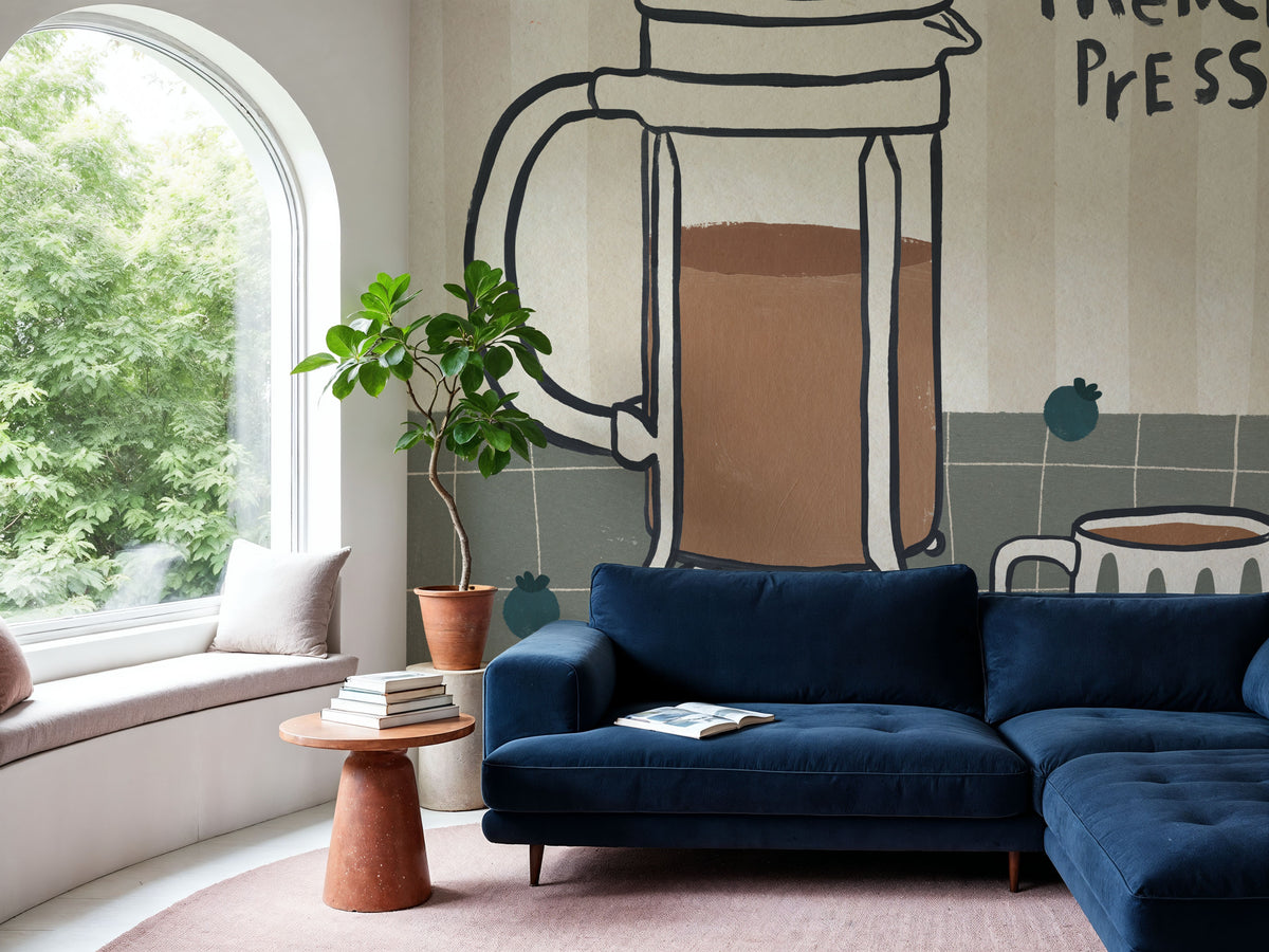 My Morning Coffee I Mural Wallpaper - room preview 05