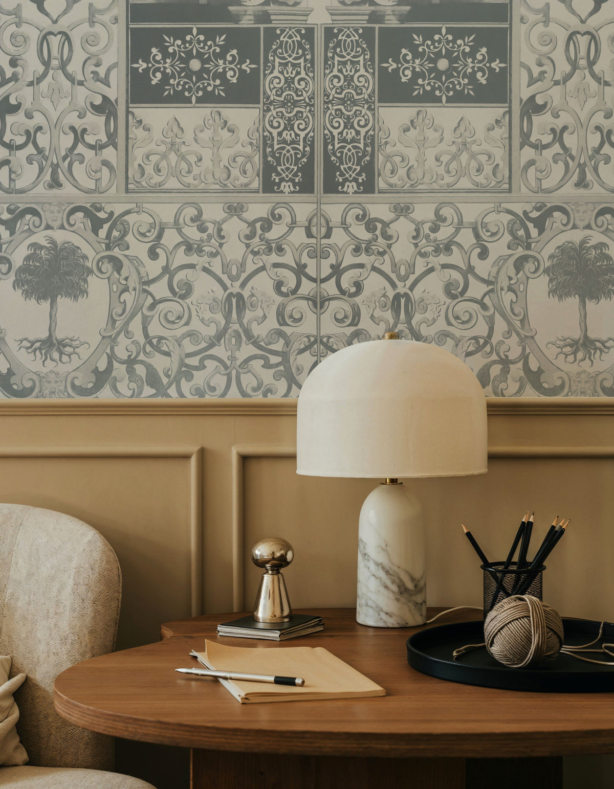 German Renaissance, Stone Mural Wallpaper - room preview 05