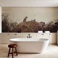 Leopard and Cub Mural Wallpaper - room preview 05