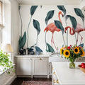 Shy Flamingos Mural Wallpaper - room preview 05