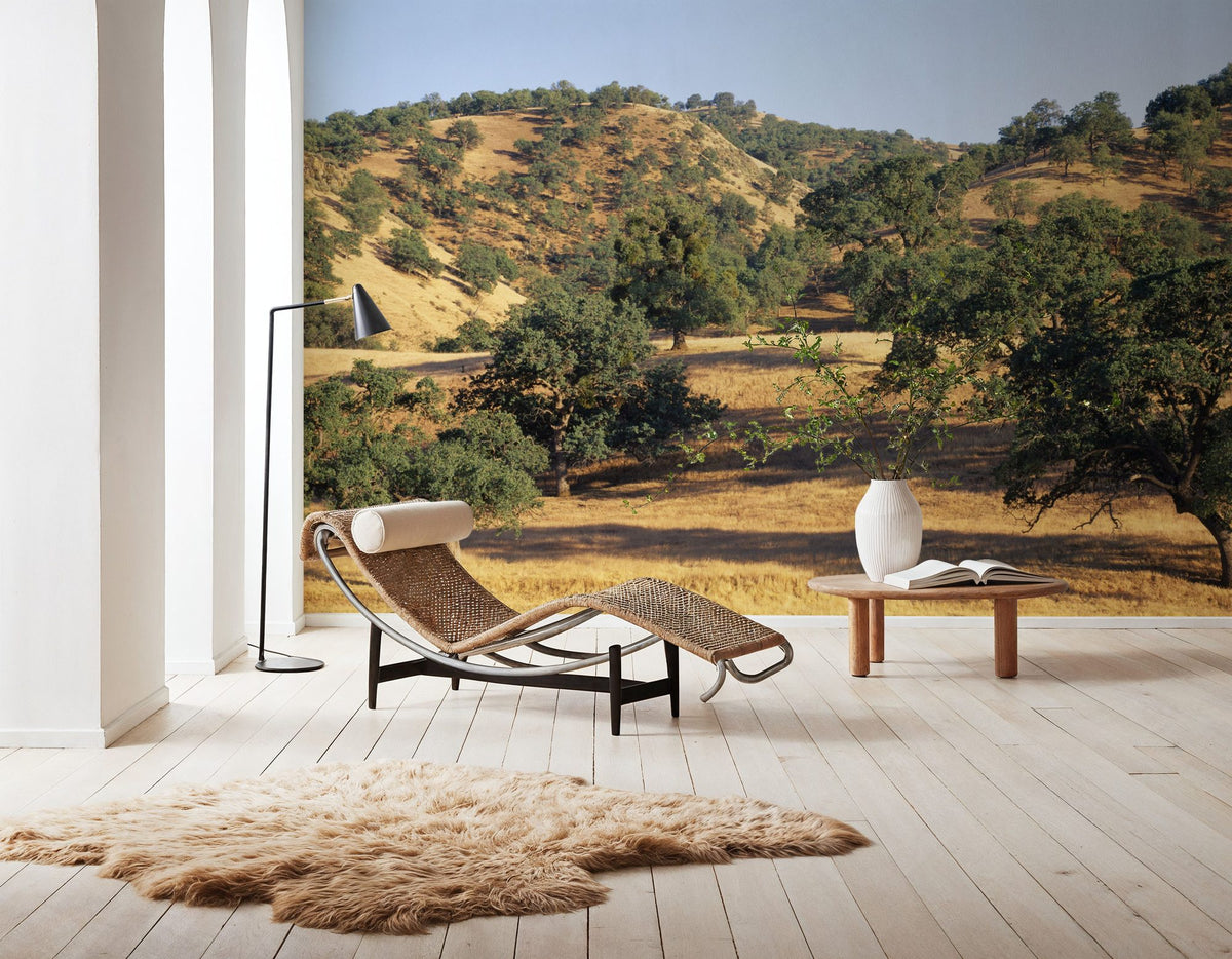 Golden Oak Hills Mural Wallpaper - room preview 05