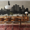 Edmonton Canada Skyline Concrete Mural Wallpaper - room preview 05