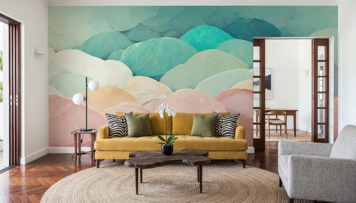 Abstract Petals Mural Wallpaper - room preview 05