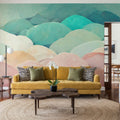 Abstract Petals Mural Wallpaper - room preview 05