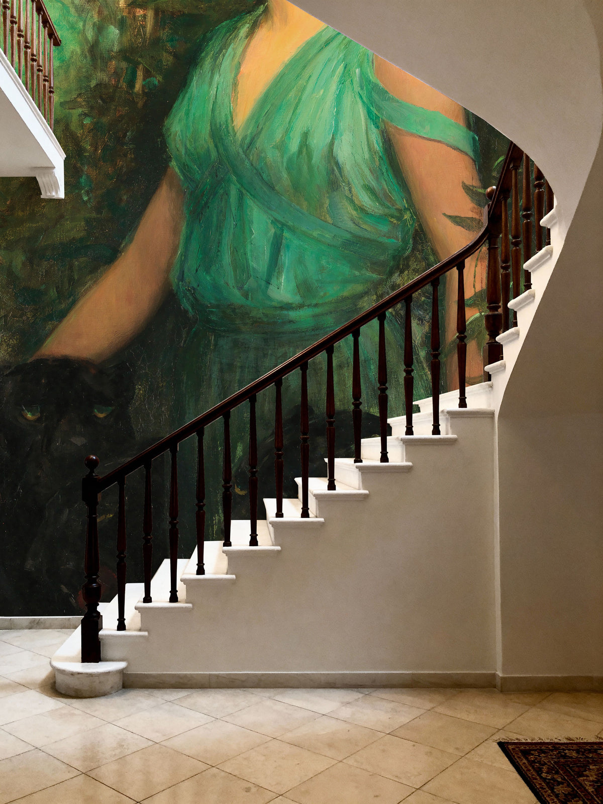 The Black Orchid Mural Wallpaper - room preview 05