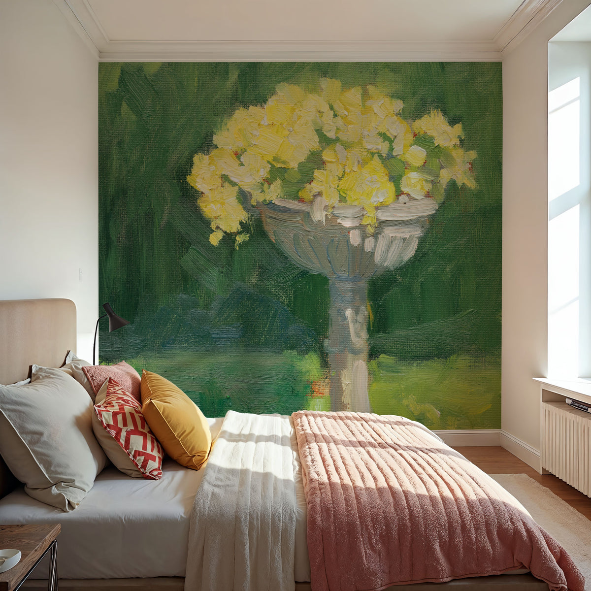Urn of Flowers Mural Wallpaper - room preview 05