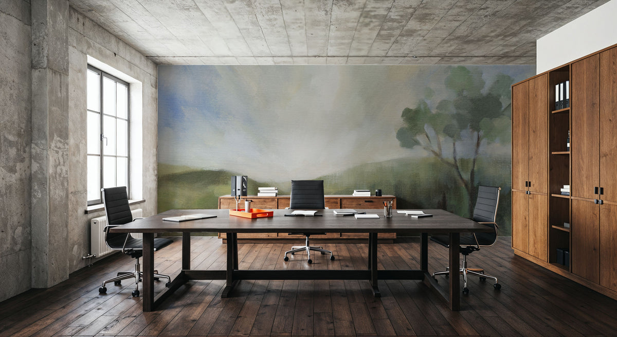 Forest At Sunrise Mural Wallpaper - room preview 05