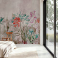 Field of Dreams Bright Red Mural Wallpaper - room preview 05