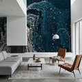Marbled Paper, Dark Mural Wallpaper - room preview 05