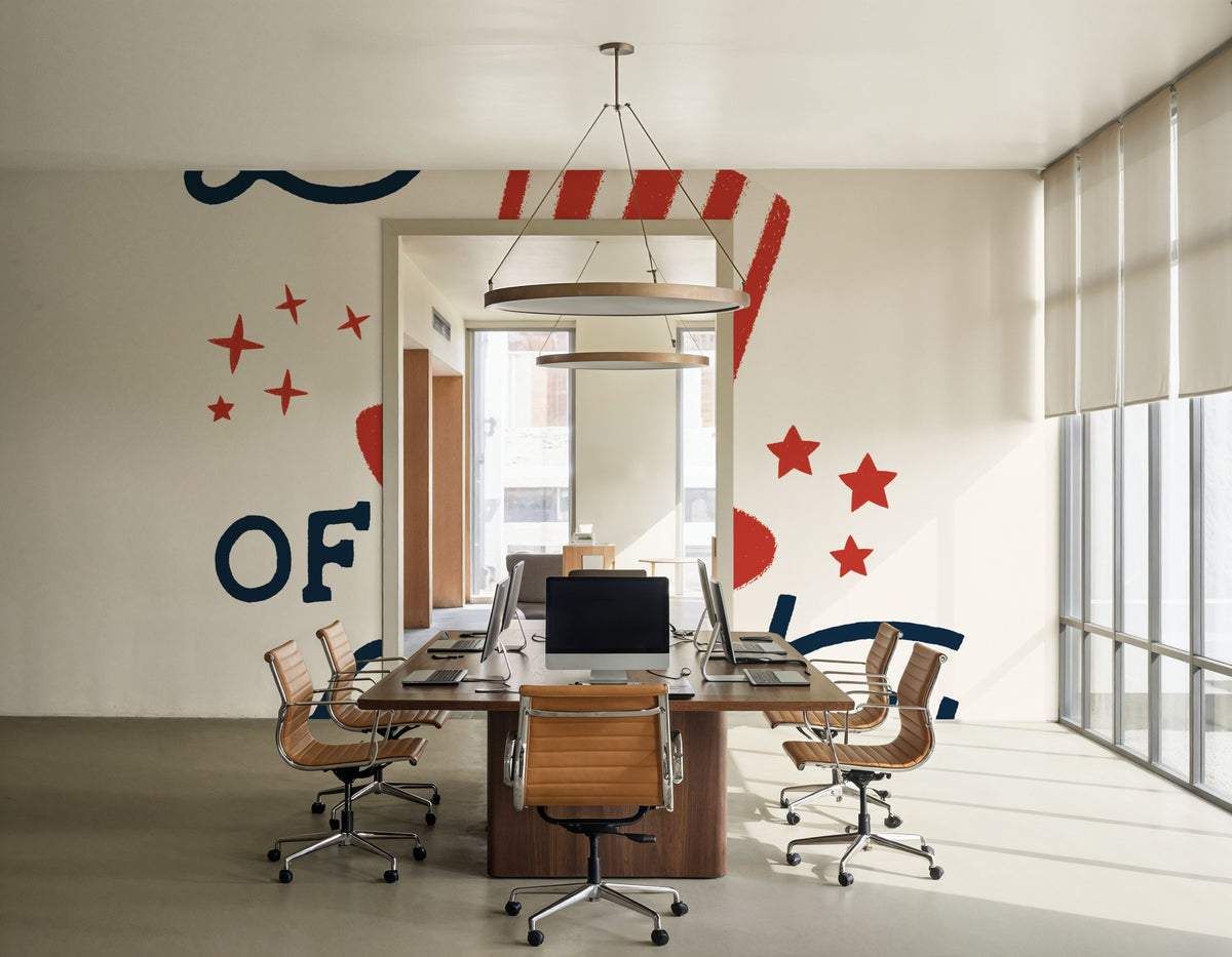 Stars and Stripes III Liberty Mural Wallpaper - room preview 05