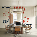 Stars and Stripes III Liberty Mural Wallpaper - room preview 05
