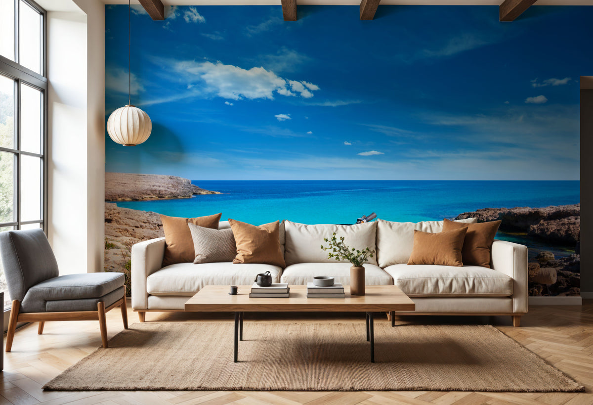 Mediterranean Bike Hike Mural Wallpaper - room preview 05