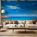 Mediterranean Bike Hike Mural Wallpaper - room preview 05
