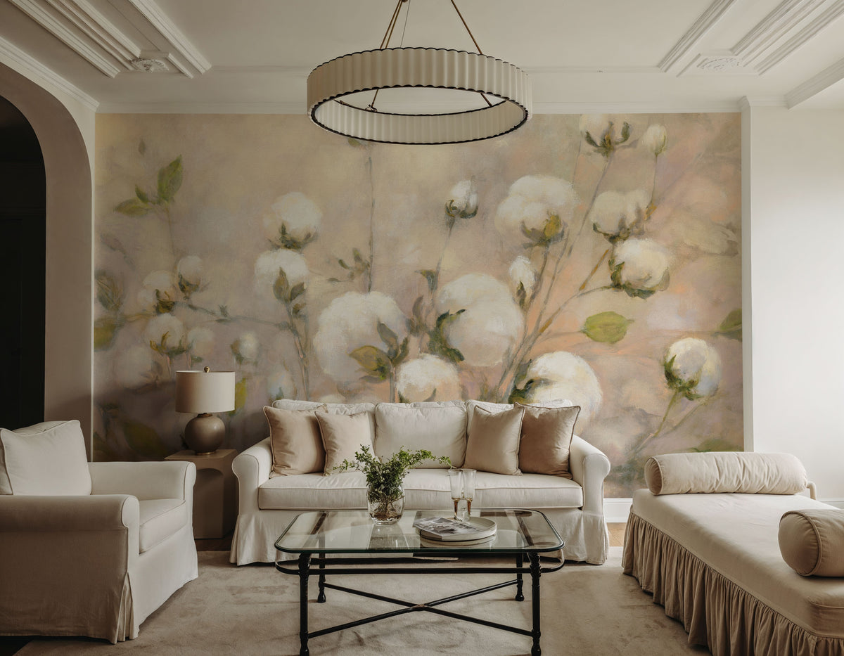 Cotton Field Mural Wallpaper - room preview 05