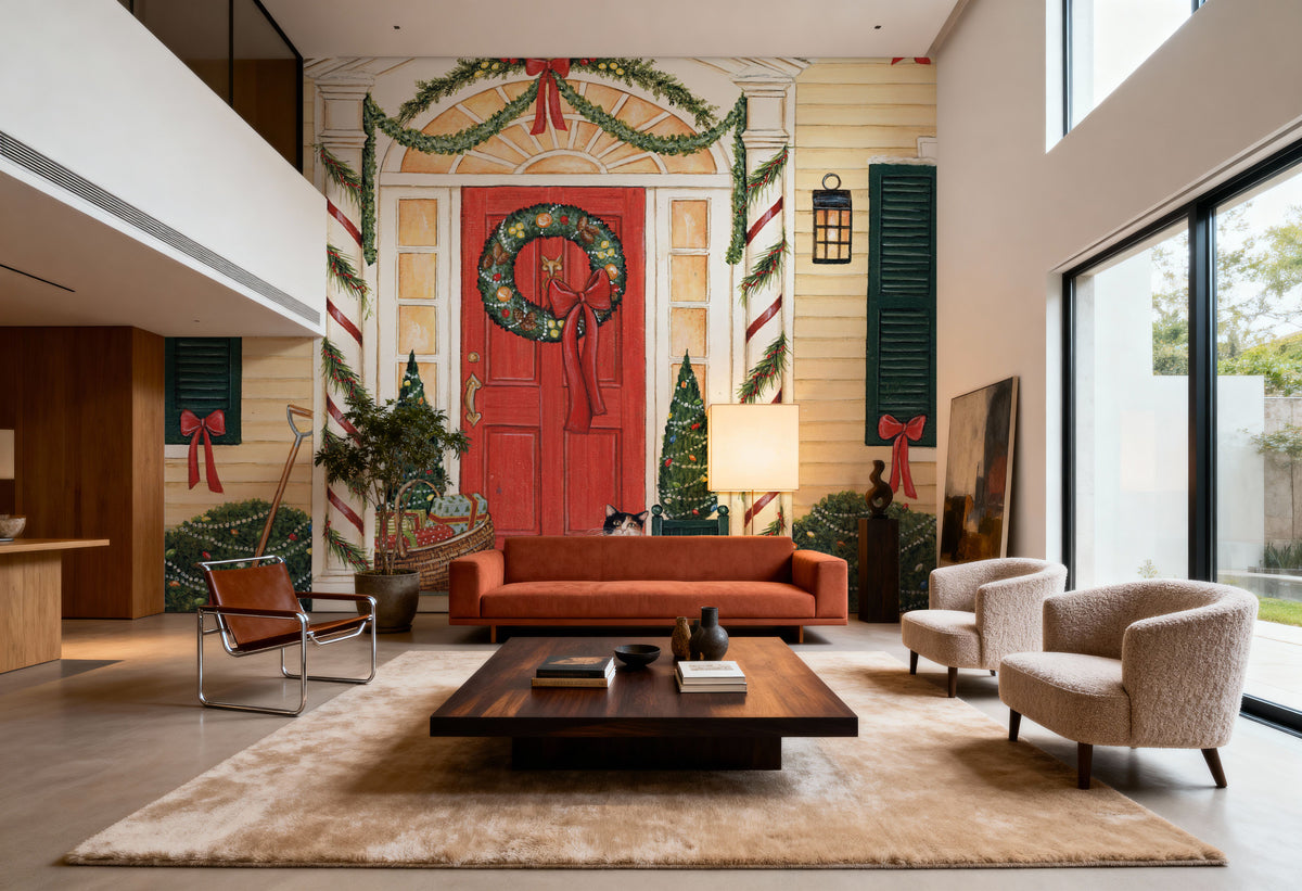 Home For the Holidays II Mural Wallpaper - room preview 05