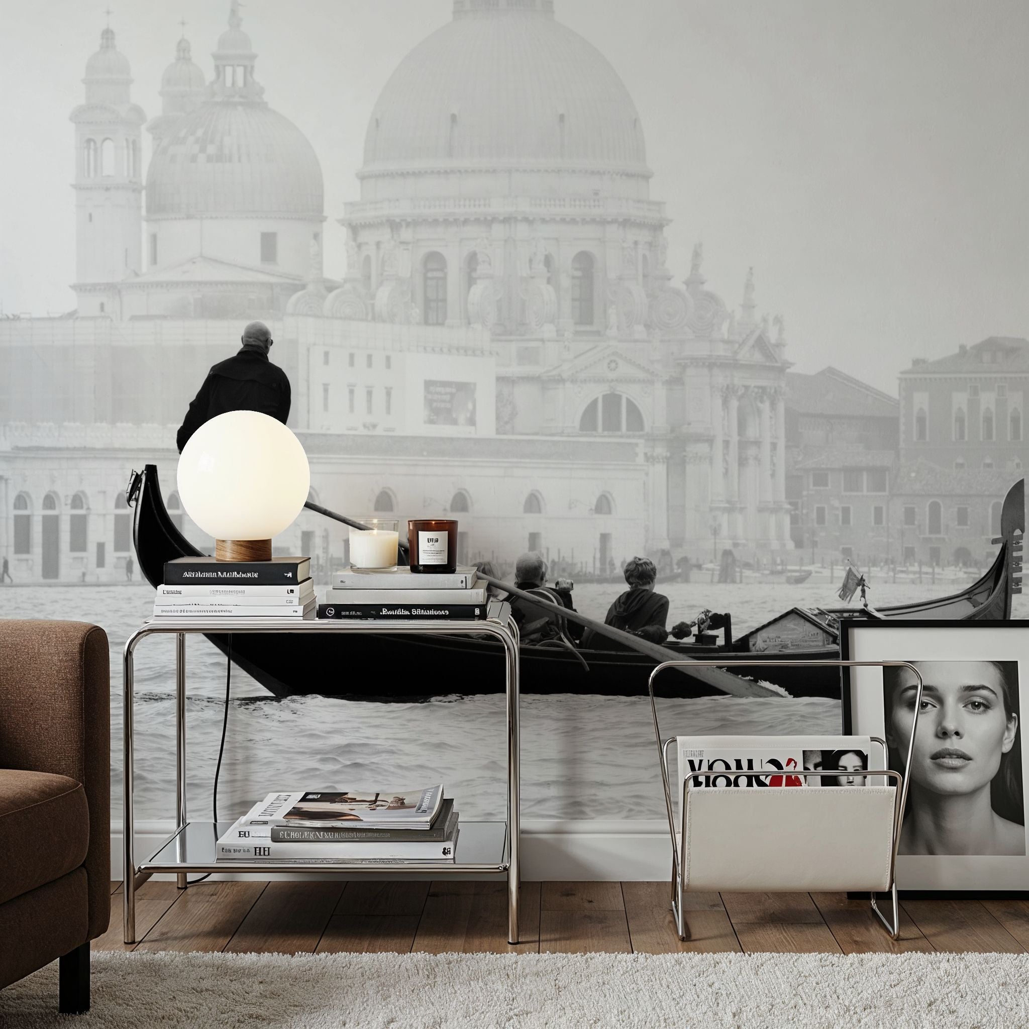 Gondola on Canal Grande Mural Wallpaper