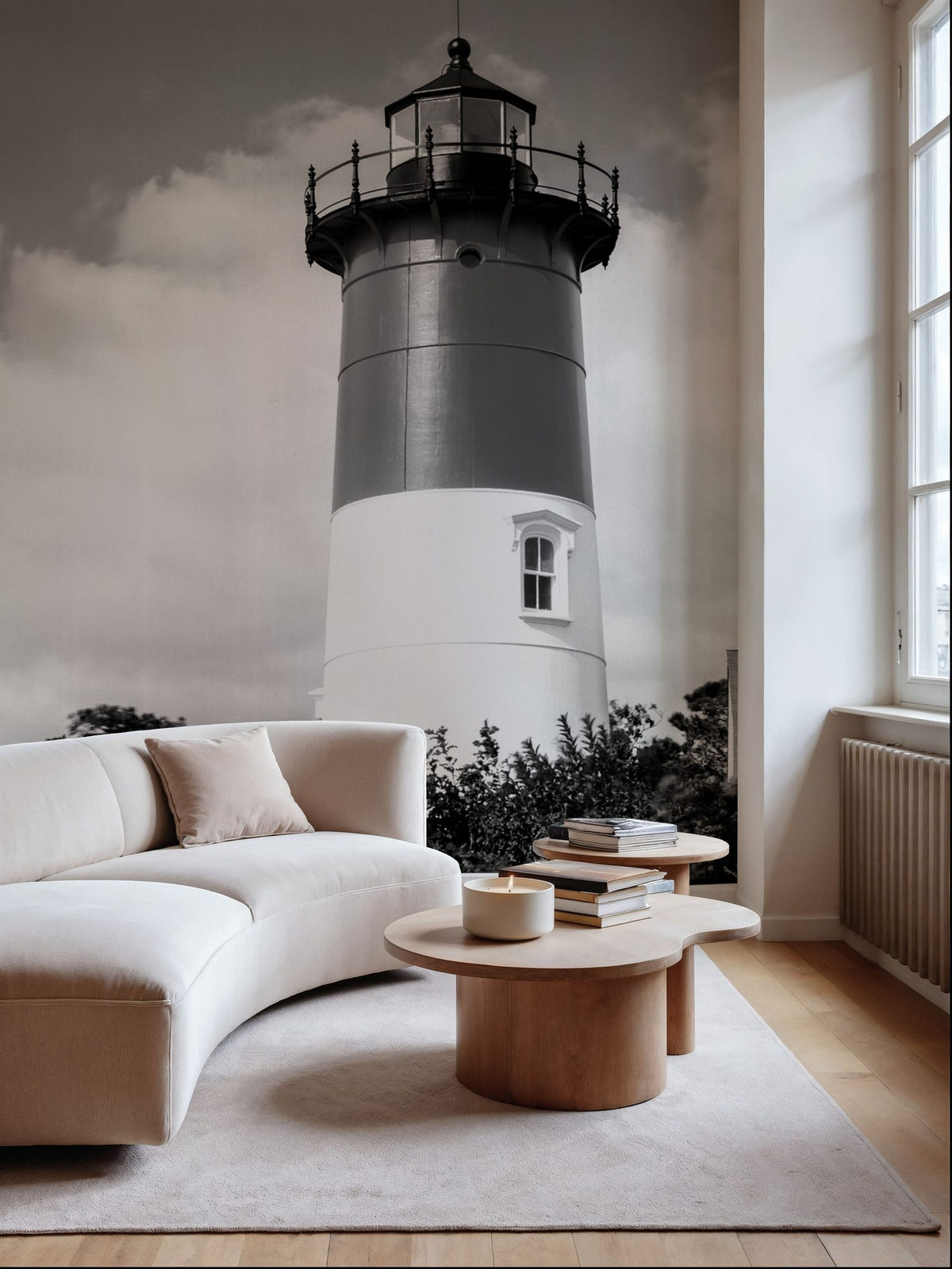 Coastal Sentinel Mural Wallpaper - room preview 05