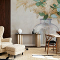Pampas and Eucalyptus Bouquet Mural Wallpaper - room preview 05