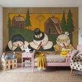 Seasonal Snowman XI Mural Wallpaper - room preview 05