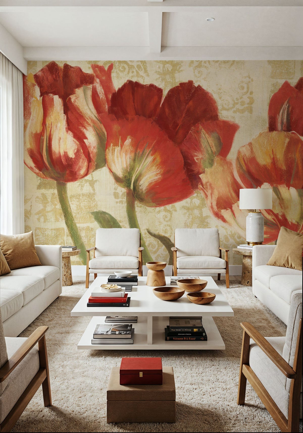 Spring Tulips Mural Wallpaper - room preview 05
