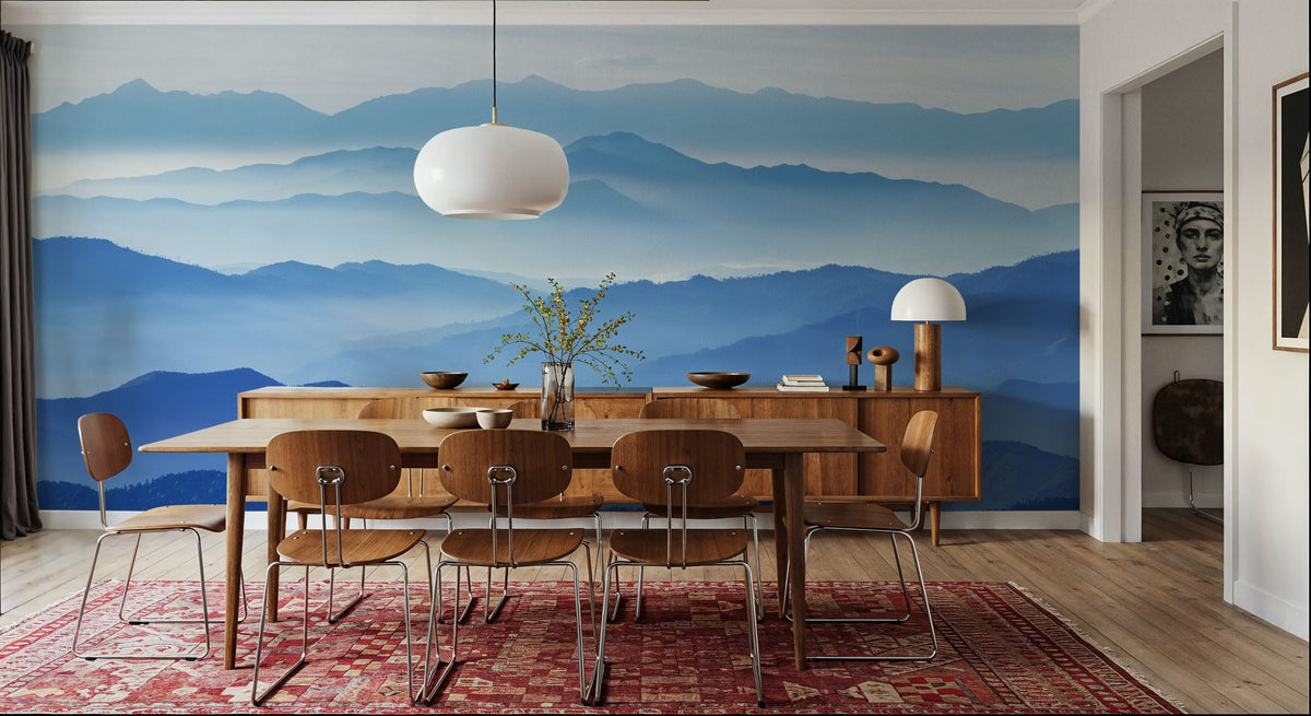 Misty Mountain Layers Mural Wallpaper - room preview 05