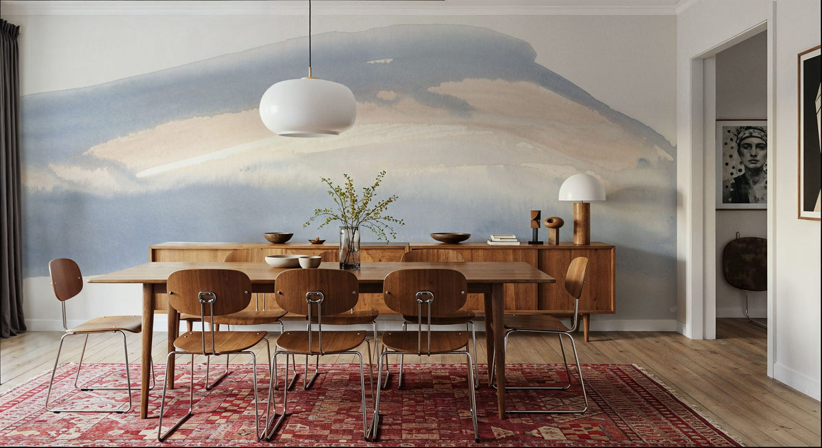 Coastal Wave Abstract Mural Wallpaper - room preview 05