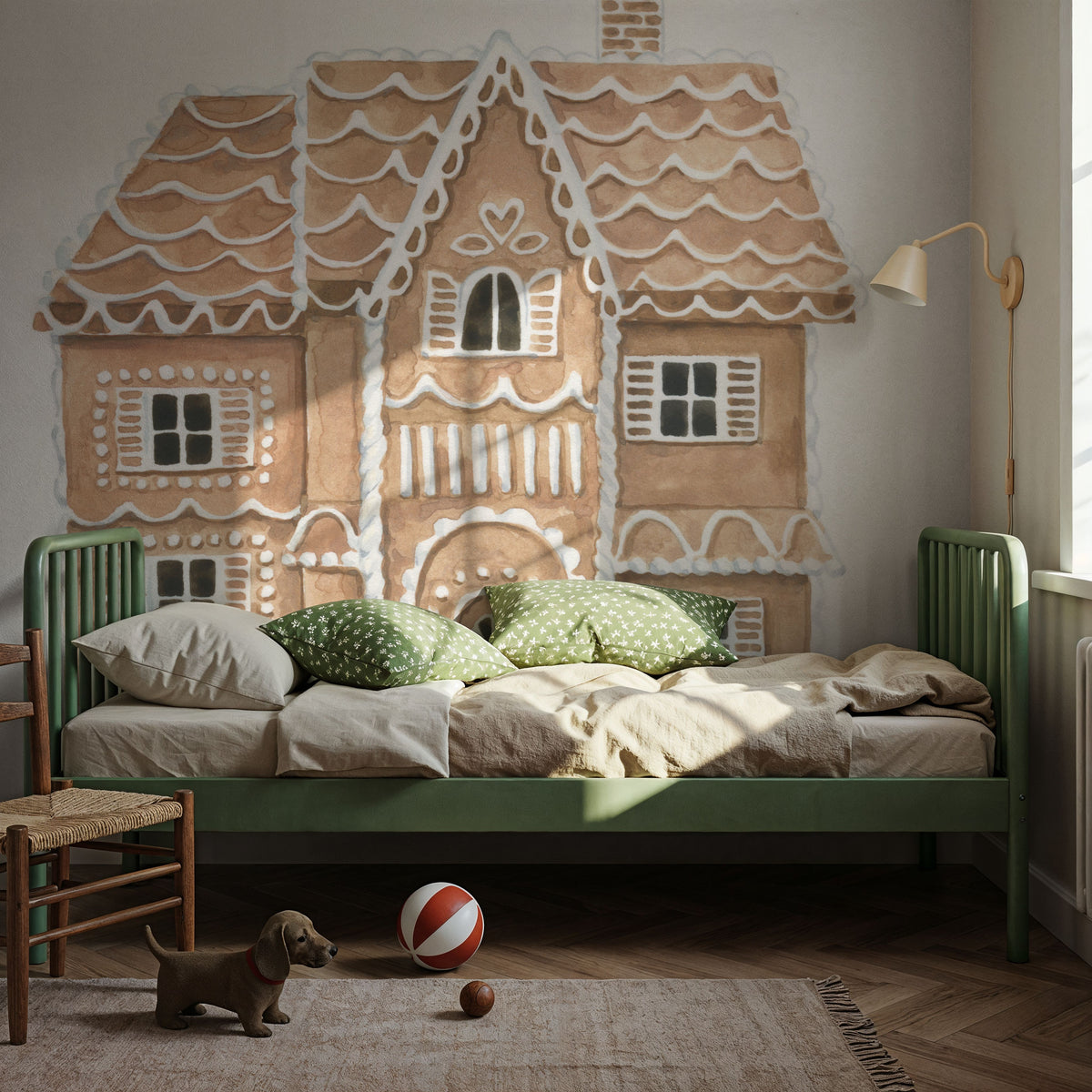 Gingerbread Dream House I Mural Wallpaper - room preview 05