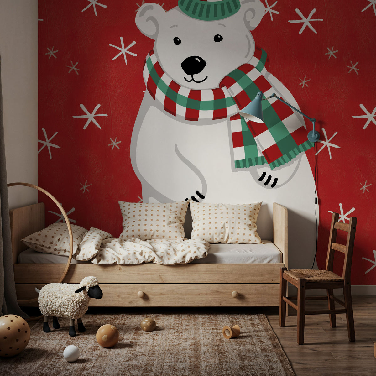 Festive Christmas III Mural Wallpaper - room preview 05