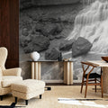 Waterfall Along the Fjarthra River Mural Wallpaper - room preview 05