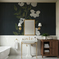 Pretty Little Flower III Black Mural Wallpaper - room preview 05