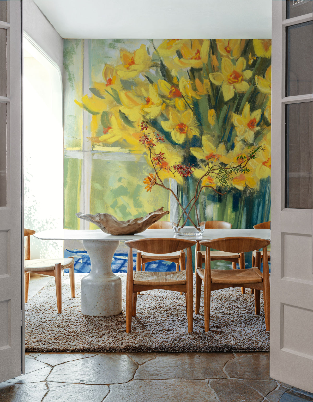 Windowsill Floral IV Mural Wallpaper - room preview 05