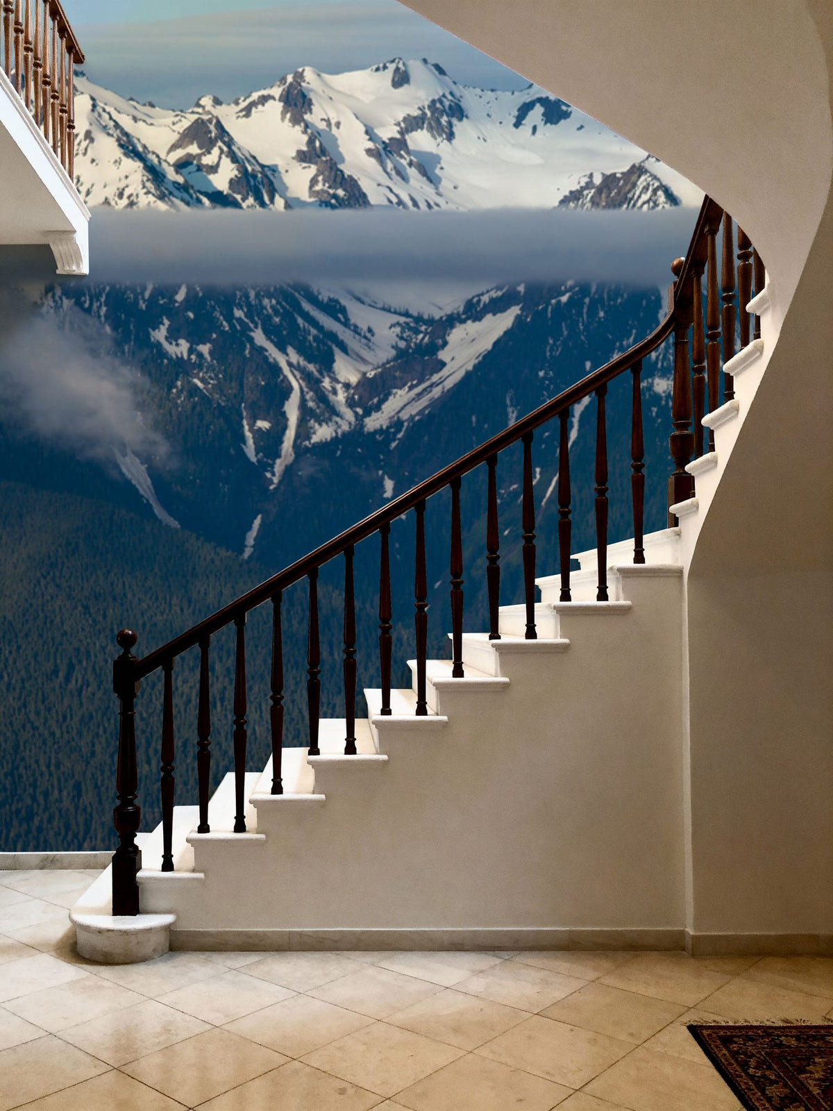 Snowy Tops Mural Wallpaper - room preview 05