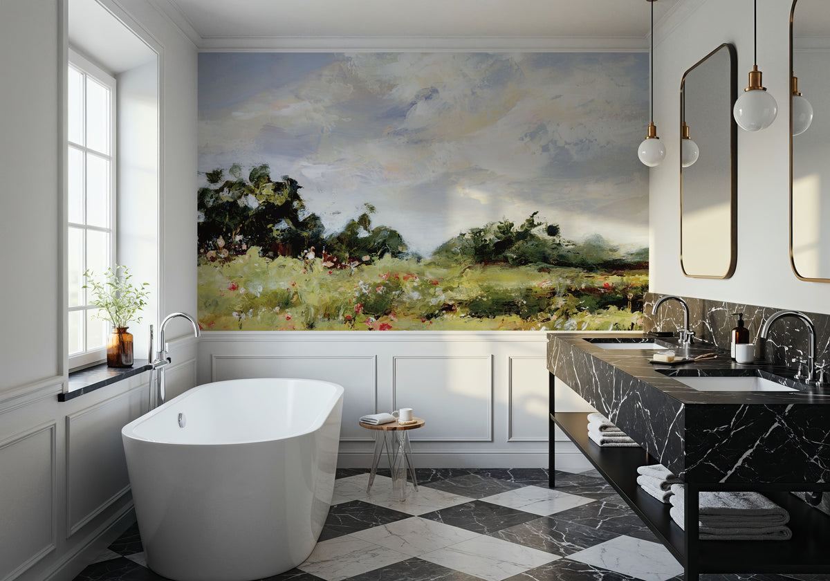 Wildflower Meadow Mural Wallpaper - room preview 05