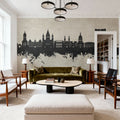 Mainz Germany Skyline Concrete Mural Wallpaper - room preview 05