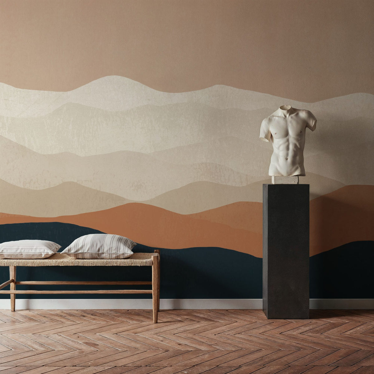 Mojave Mountains Mural Wallpaper - room preview 05