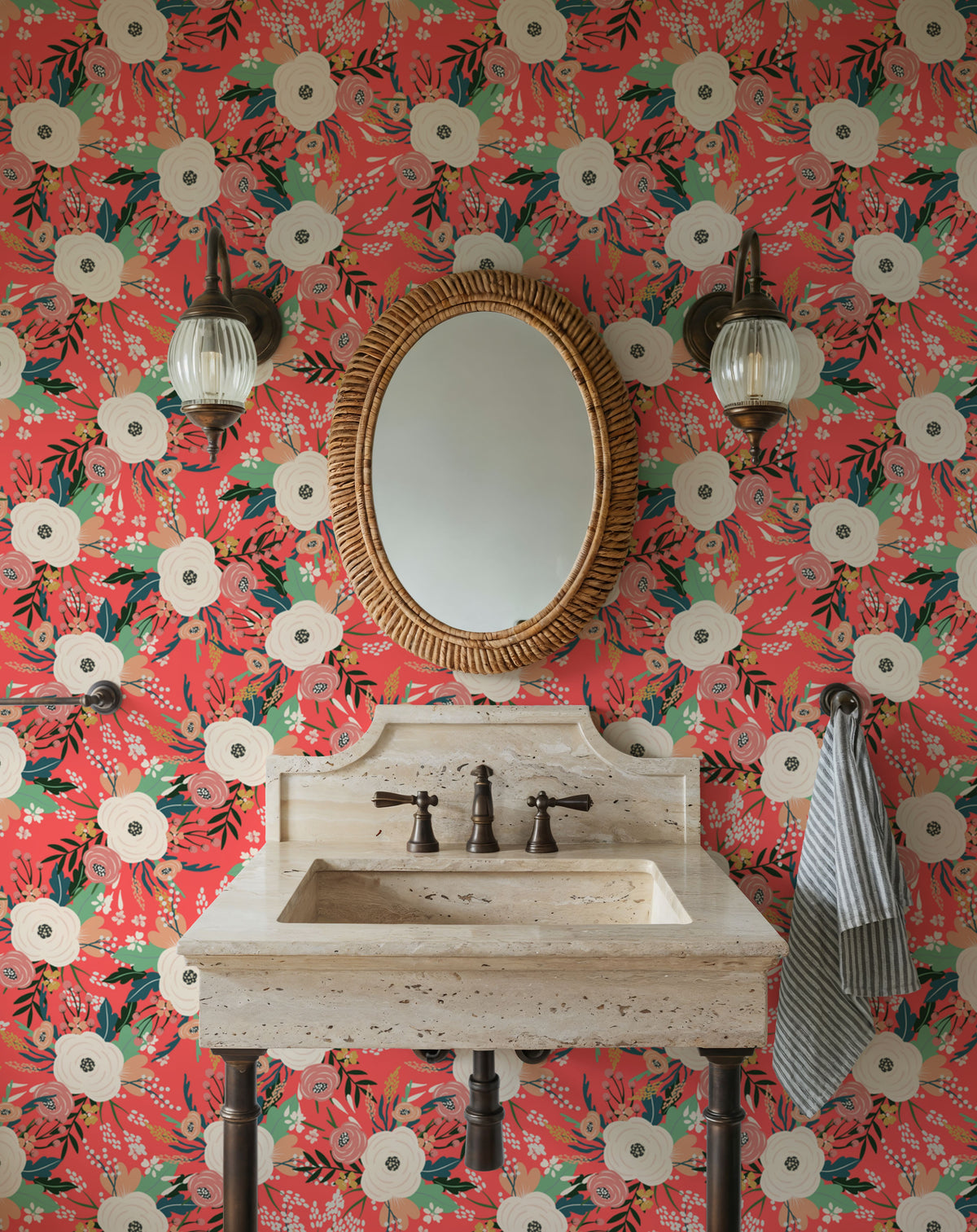 Friday Flowers Mural Wallpaper - room preview 05