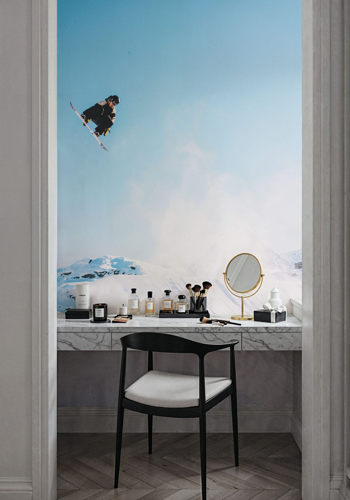 Snow Day I Mural Wallpaper - room preview 05