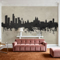 Liverpool England Skyline Concrete Mural Wallpaper - room preview 05