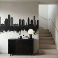 Queens New York Skyline Black & White Mural Wallpaper - room preview 05