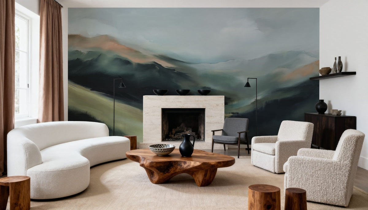 In the Valleys Embrace Mural Wallpaper - room preview 05