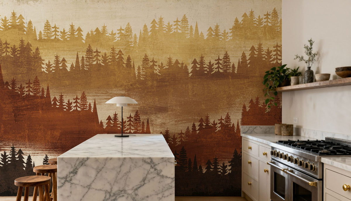 Mountainscape Spice Mural Wallpaper - room preview 05