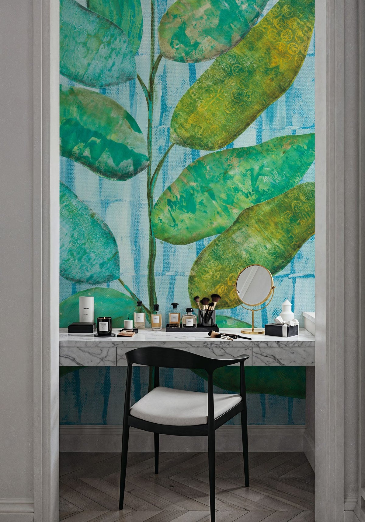 Lively Leaves Mural Wallpaper - room preview 05