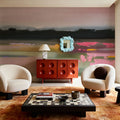 Magenta Meadows Mural Wallpaper - room preview 05